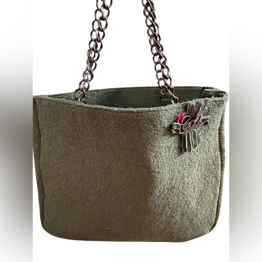 Goldie limited edition Green Chain Tote Bag
